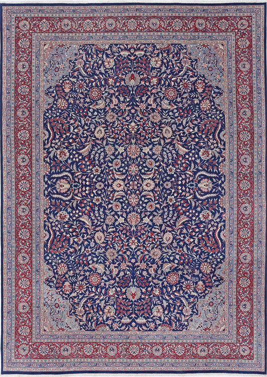 ChatGPT said:
New Traditional Heritage hand-knotted wool rug measuring 9'9" x 13'10" (297 x 422 cm) in rich blue. This beautifully crafted wool rug features a timeless heritage design, hand-knotted for exceptional durability and texture. Ideal for adding classic elegance to any room. Available at Artemis Rugs in Carmel, CA.