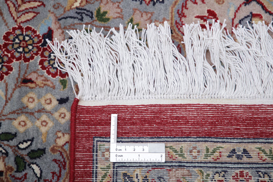 New Traditional Heritage Hand Knotted Wool & Silk Rug - 9'1'' x 12'1'' 9' 1" x 12' 1" (277 x 368) / Red / Wool & Silk