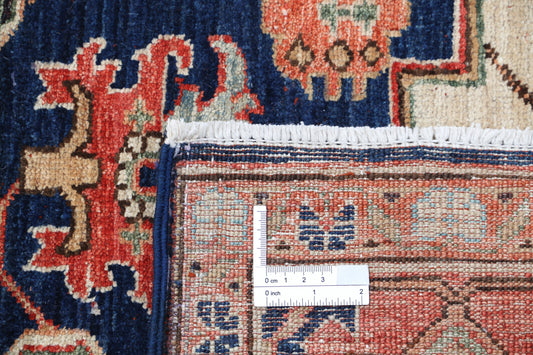 New Traditional Heriz Hand Knotted Wool Rug - 5'11'' x 8'7'' 5' 11" x 8' 7" (180 x 262) / Blue / Wool