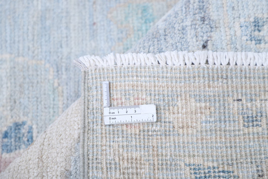 New Traditional Oushak Hand Knotted Wool Rug - 6'9" x 8'5" 6' 9" x 8' 5" (206 x 257) / Blue / Wool