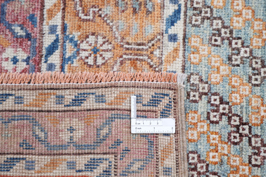 New Traditional Oushak Hand Knotted Wool Rug - 5'0" x 7'4" 5' 0" x 7' 4" (152 x 224) / Green / Wool