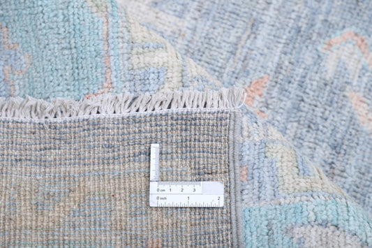 New Traditional Oushak Hand Knotted Wool Rug - 6'1" x 8'10" 6' 1" x 8' 10" (185 x 269) / Grey / Wool