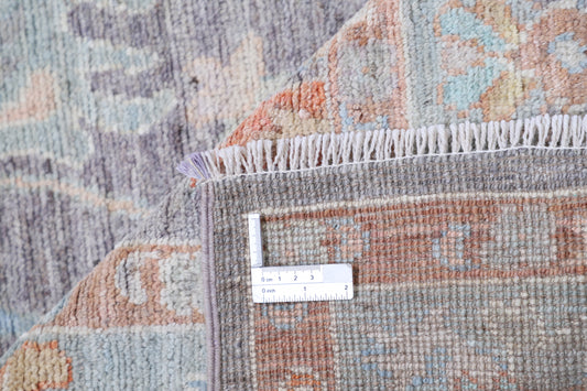 New Traditional Oushak Hand Knotted Wool Rug - 5'6" x 7'6" 5' 6" x 7' 6" (168 x 229) / Brown / Wool