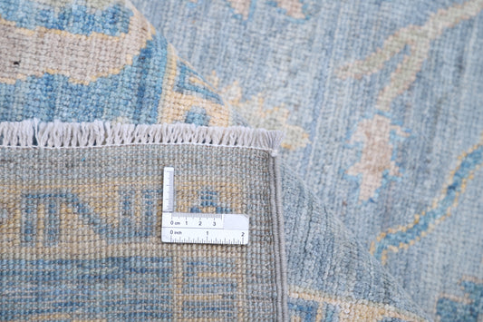 New Traditional Oushak Hand Knotted Wool Rug - 6'7" x 9'2" 6' 7" x 9' 2" (201 x 279) / Grey / Wool