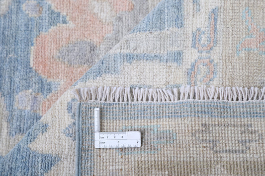 New Traditional Oushak Hand Knotted Wool Rug - 5'2" x 16'1" 5' 2" x 16' 1" (157 x 490) / Blue / Wool