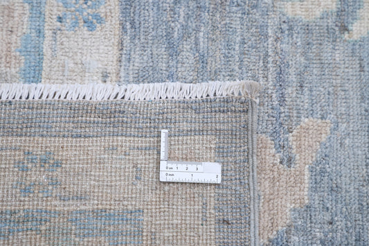 New Traditional Oushak Hand Knotted Wool Rug - 7'11" x 10'0" 7' 11" x 10' 0" (241 x 305) / Grey / Wool