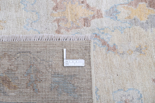 New Traditional Oushak Hand Knotted Wool Rug - 4'0" x 5'11" 4' 0" x 5' 11" (122 x 180) / Brown / Wool