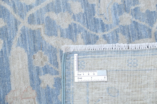 New Traditional Serenity Hand Knotted Wool Rug - 2'5'' x 9'6'' 2' 5" x 9' 6" (74 x 290) / Blue / Wool