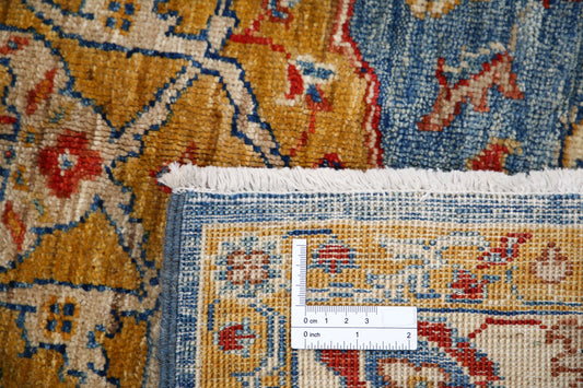 New Traditional Ziegler Hand Knotted Wool Rug - 5'9'' x 7'10'' 5' 9" x 7' 10" (175 x 239) / Blue / Wool