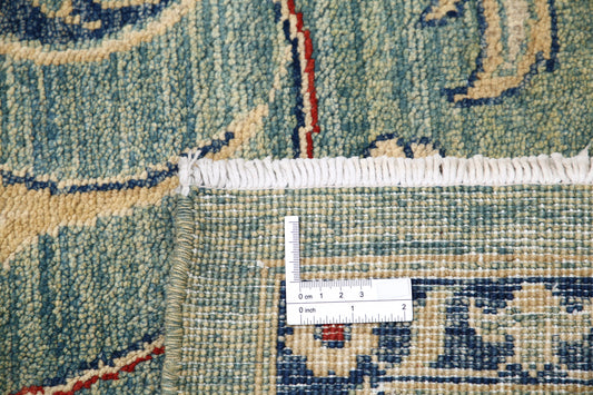 New Traditional Ziegler Hand Knotted Wool Rug - 8'11'' x 12'3'' 8' 11" x 12' 3" (272 x 373) / Green / Wool