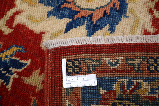 New Traditional Ziegler Hand Knotted Wool Rug - 4'2'' x 6'0'' 4' 2" x 6' 0" (127 x 183) / Red / Wool