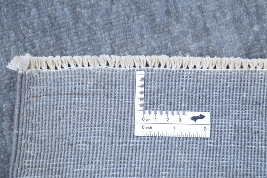 New Transitional Overdye Hand Knotted Wool Rug - 8'8'' x 11'5'' 8' 8" x 11' 5" (264 x 348) / Grey / Wool