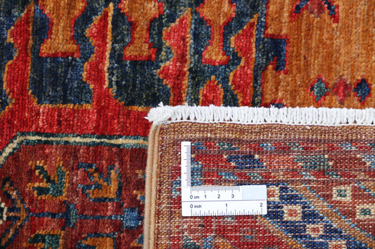 New Tribal Humna Hand Knotted Wool Rug - 2'8'' x 9'6'' 2' 8" x 9' 6" (81 x 290) / Gold / Wool