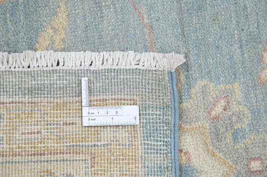 New Tribal Kazak Hand Knotted Wool Rug - 8'0'' x 10'2'' 8' 0" x 10' 2" (244 x 310) / Blue / Wool