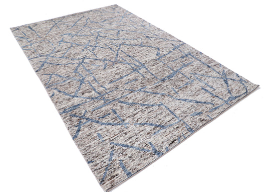 New Tribal Moroccan hand-knotted wool rug 6'2" x 8'11" from Artemis Rugs in Carmel, CA. Authentic handwoven wool rug featuring detailed tribal Moroccan patterns with traditional hand-knotting craftsmanship. Made from premium, durable wool fibers for a soft yet long-lasting texture. Unique tribal design showcasing genuine Moroccan artisan techniques. Ideal for collectors and lovers of authentic handmade wool rugs