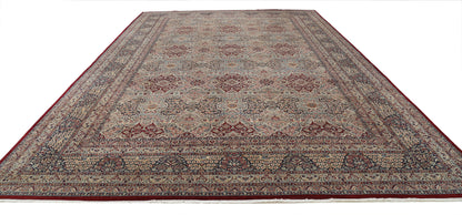 New Traditional Heritage Hand Knotted Wool Rug - 12'0'' x 18'3'' 12' 0" x 18' 3" (366 x 556) / Red / Wool