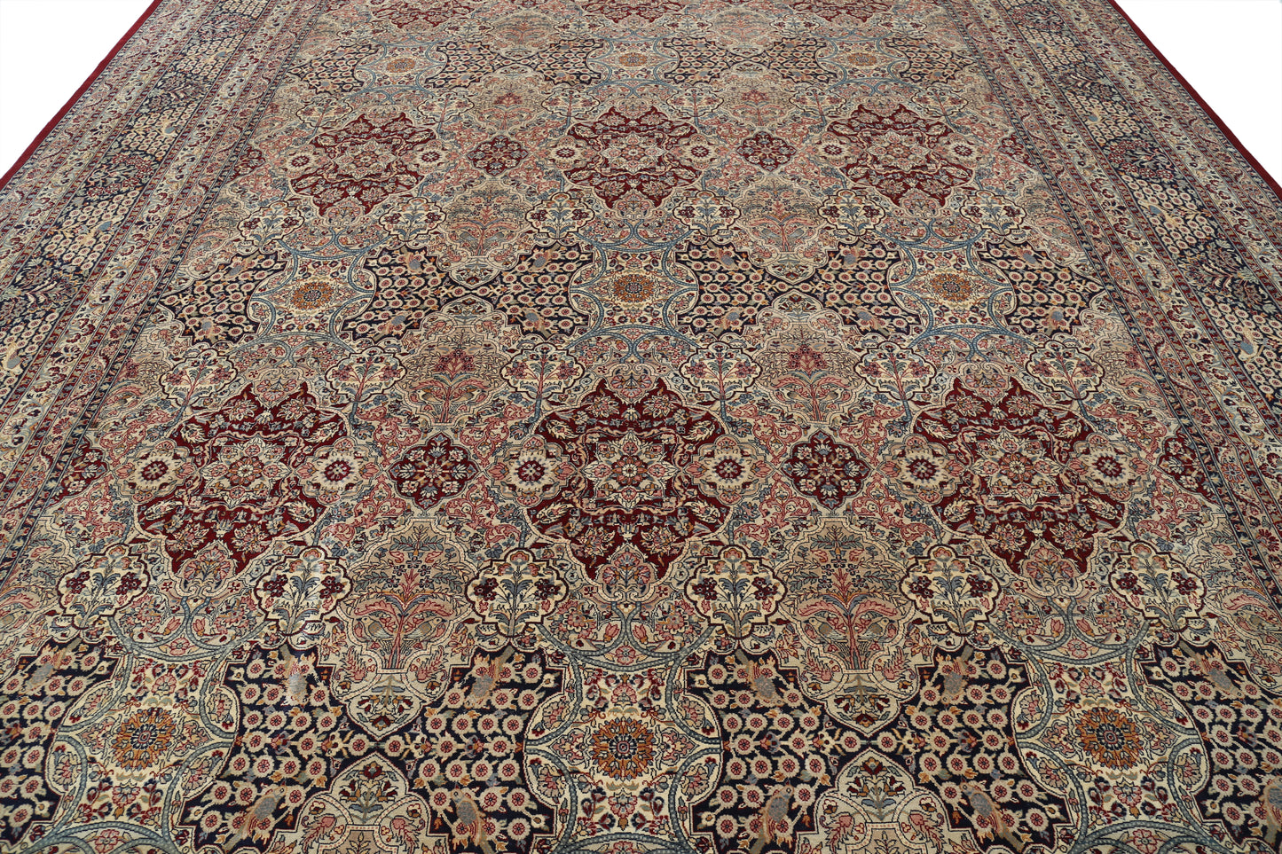 New Traditional Heritage Hand Knotted Wool Rug - 12'0'' x 18'3'' 12' 0" x 18' 3" (366 x 556) / Red / Wool