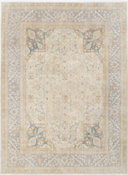 New Traditional Heritage Hand Knotted Wool Rug - 8'11'' x 12'1'' 8' 11" x 12' 1" (272 x 368) / Ivory / Wool