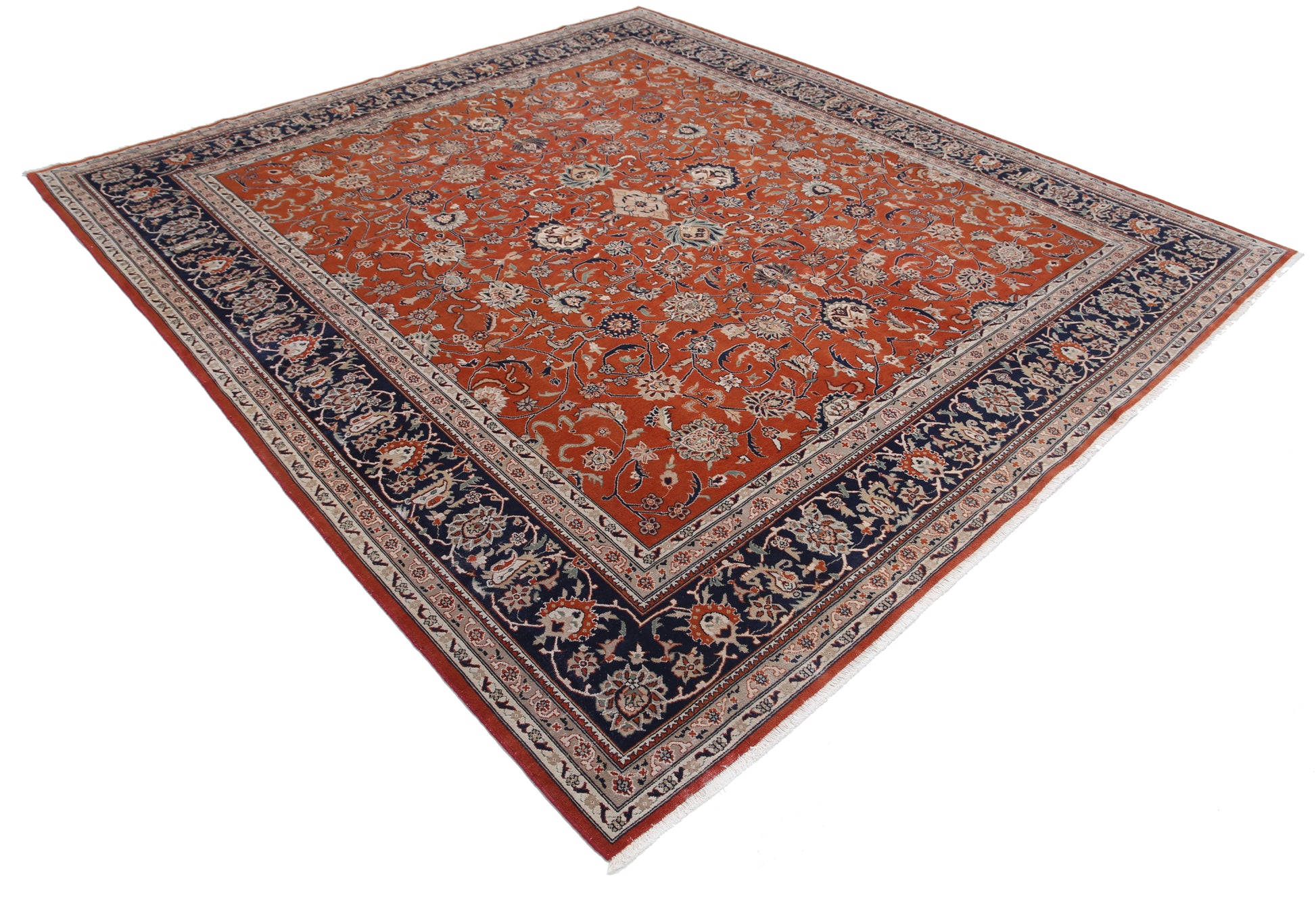 New Traditional Heritage Hand Knotted Wool Rug - 8'5'' x 9'3'' 8' 5" x 9' 3" (257 x 282) / Red / Wool