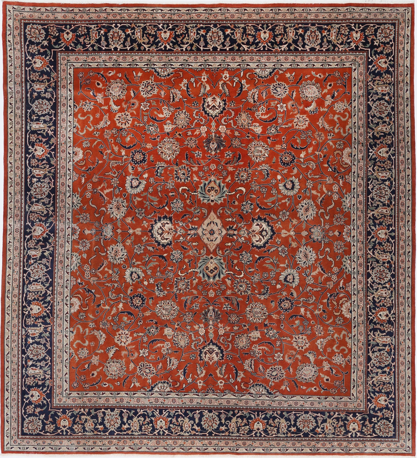 New Traditional Heritage Hand Knotted Wool Rug - 8'5'' x 9'3'' 8' 5" x 9' 3" (257 x 282) / Red / Wool