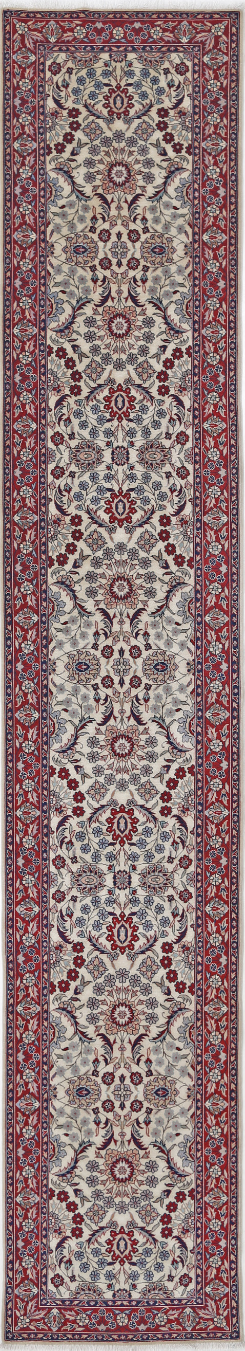 New Traditional Heritage Hand Knotted Wool Rug - 2'6'' x 14'1'' 2' 6" x 14' 1" (76 x 429) / Ivory / Wool