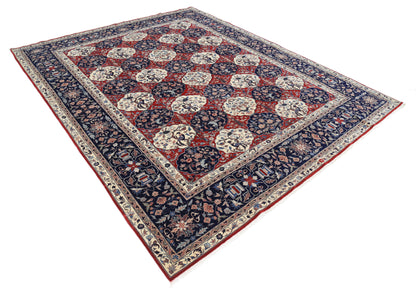 New Traditional Heritage Hand Knotted Wool Rug - 7'10'' x 9'9'' 7' 10" x 9' 9" (239 x 297) / Red / Wool