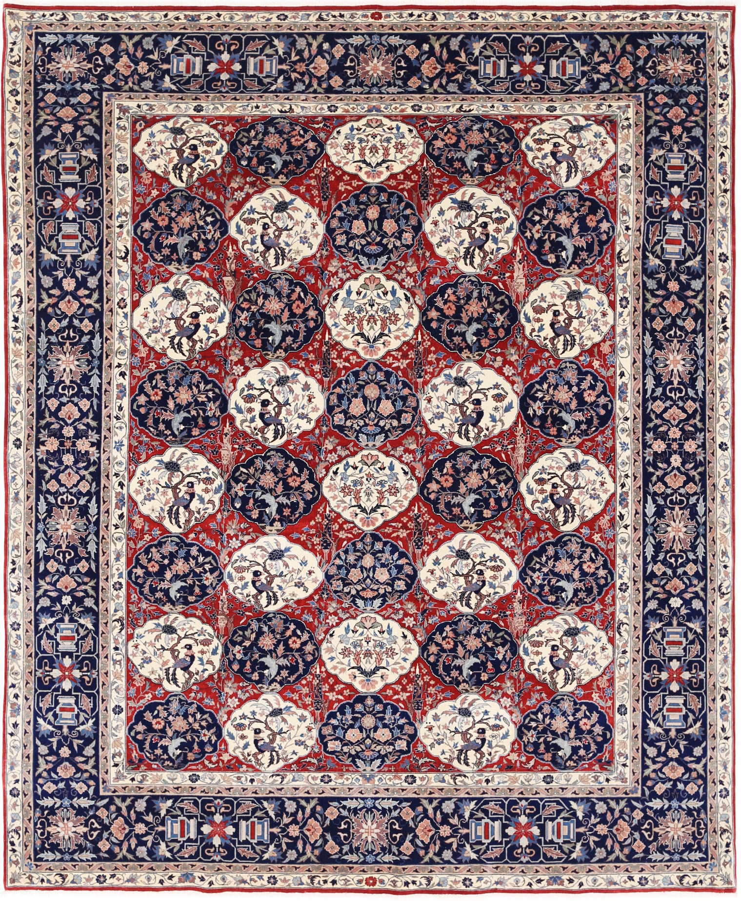 New Traditional Heritage Hand Knotted Wool Rug - 7'10'' x 9'9 ...