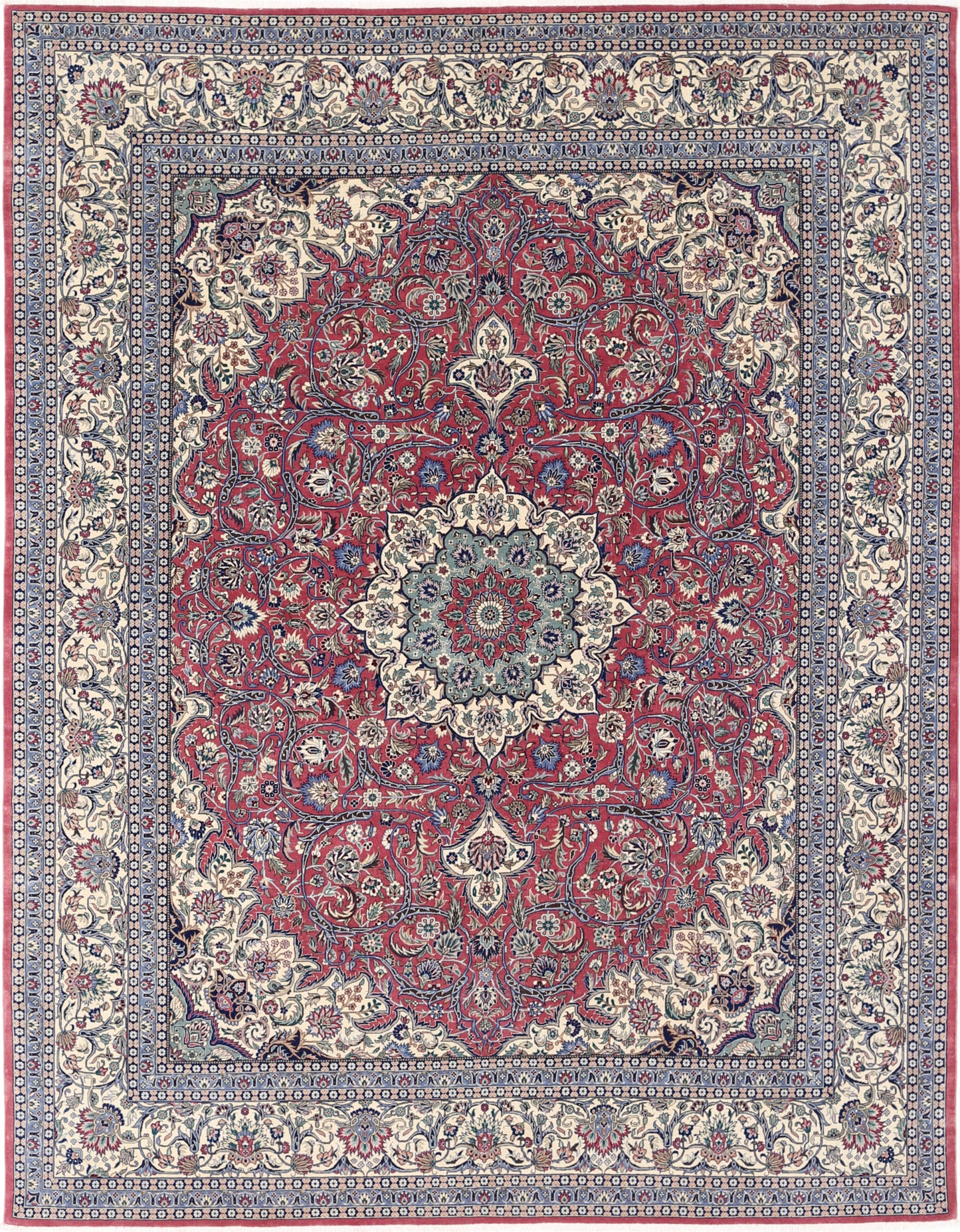 New Traditional Heritage Hand Knotted Wool Rug - 7'11'' x 10'1'' 7' 11" x 10' 1" (241 x 307) / Pink / Wool