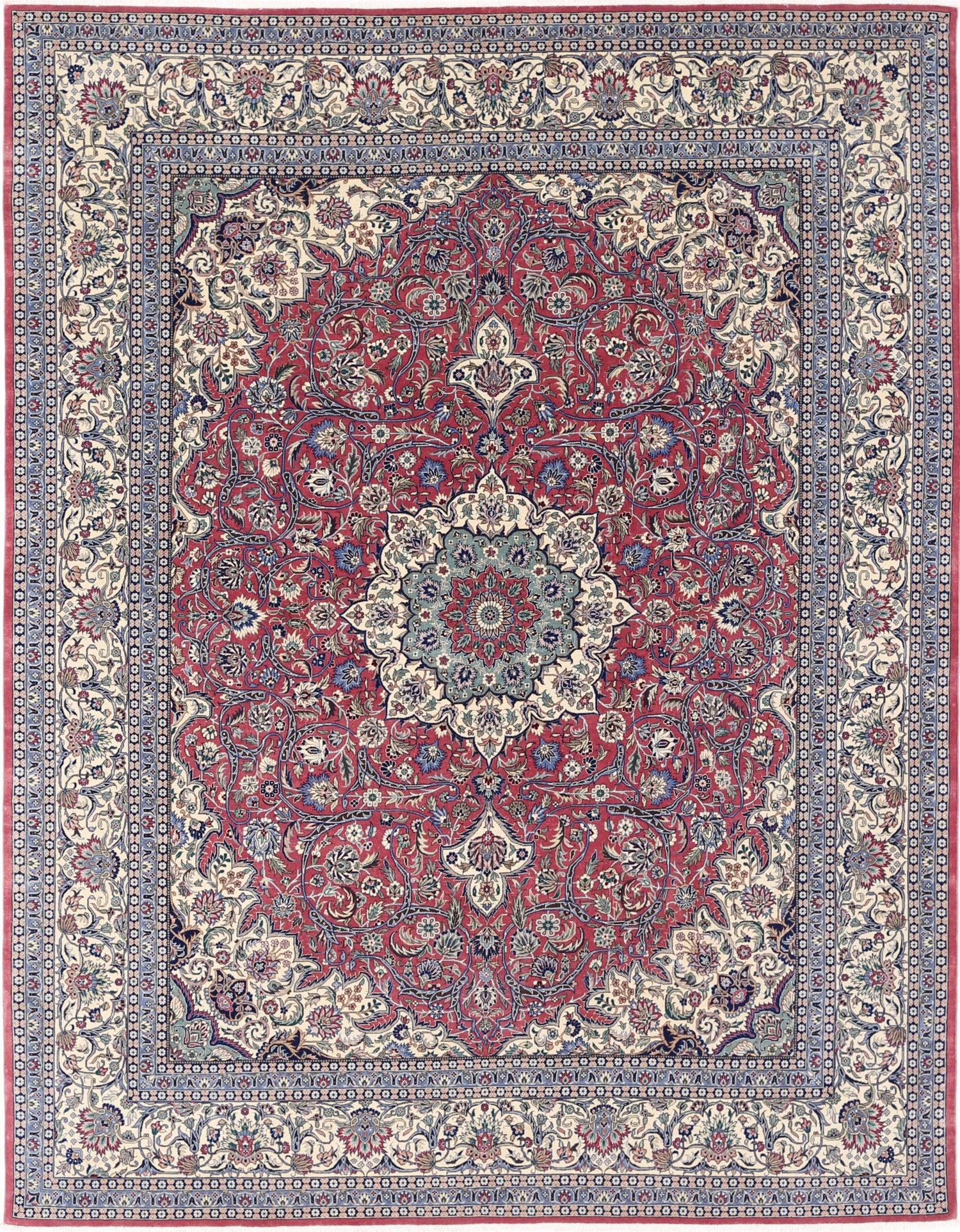 New Traditional Heritage Hand Knotted Wool Rug - 7'11'' x 10'1'' 7' 11" x 10' 1" (241 x 307) / Pink / Wool