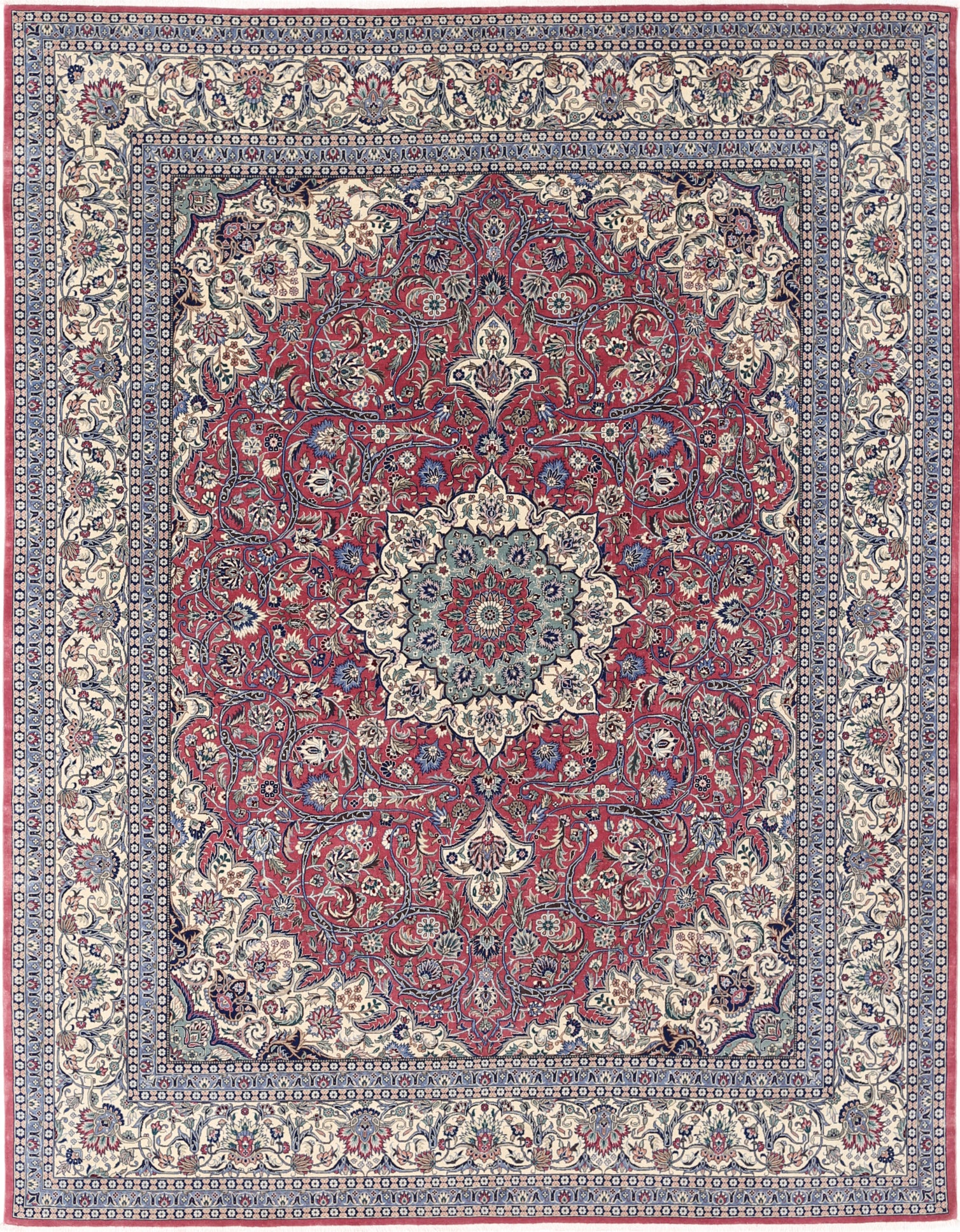 New Traditional Heritage Hand Knotted Wool Rug - 7'11'' x 10'1'' 7' 11" x 10' 1" (241 x 307) / Pink / Wool