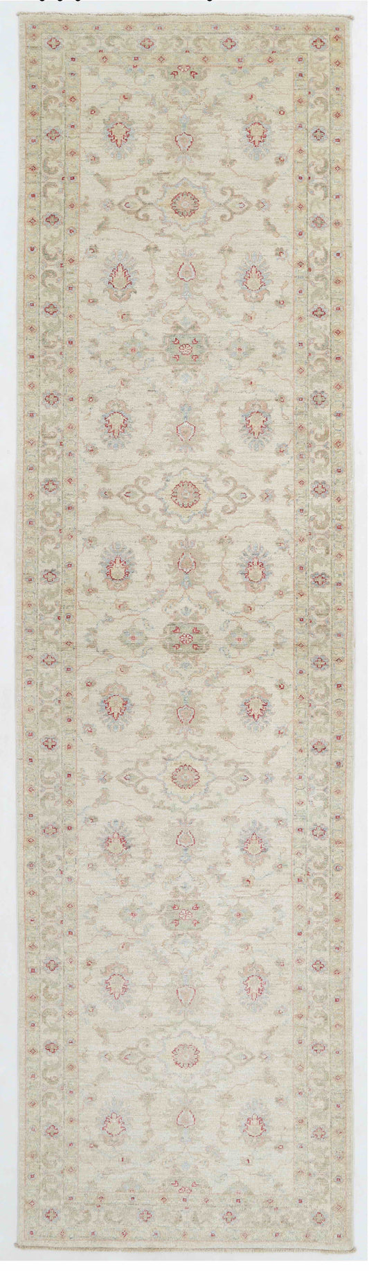 New Traditional Serenity Hand Knotted Wool Rug - 2'7'' x 9'11'' 2' 7" x 9' 11" (79 x 302) / Ivory / Wool