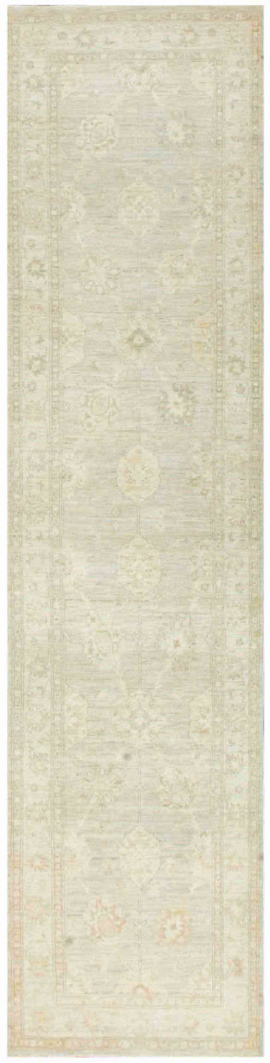 New Traditional Serenity Hand Knotted Wool Rug - 2'7'' x 11'3'' 2' 7" x 11' 3" (79 x 343) / Taupe / Wool