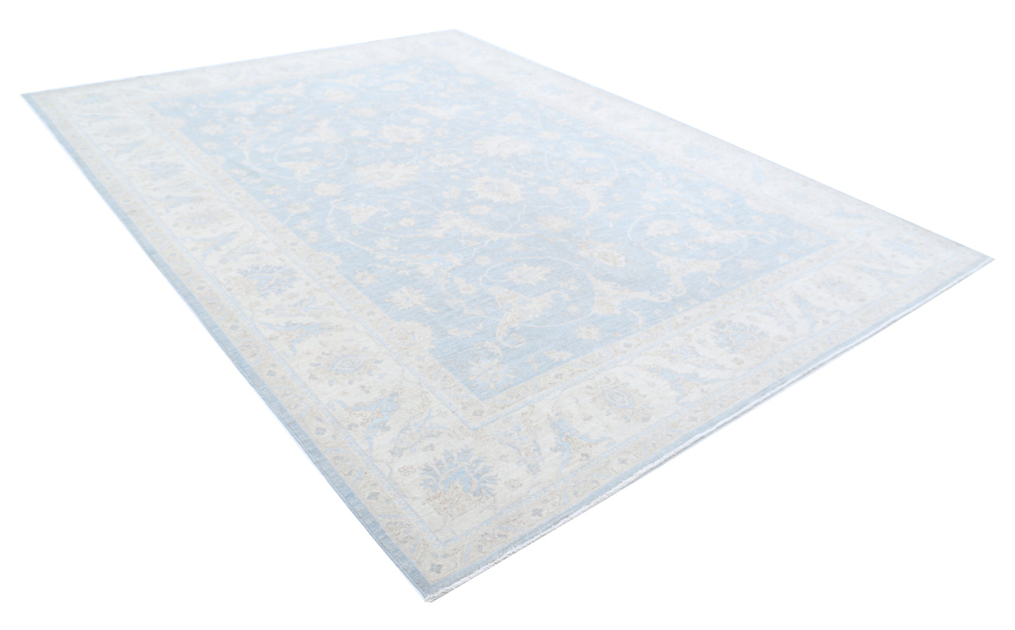 New Traditional Serenity Hand Knotted Wool Rug - 8'11'' x 11'8'' 8' 11" x 11' 8" (272 x 356) / Grey / Wool