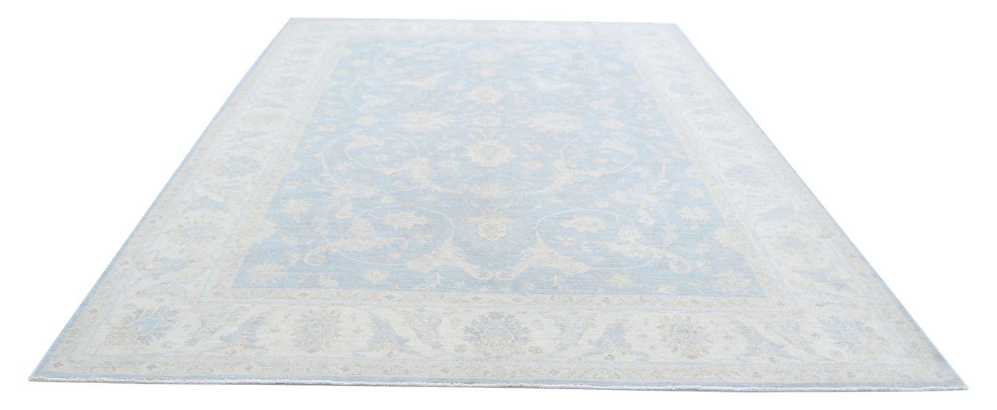 New Traditional Serenity Hand Knotted Wool Rug - 8'11'' x 11'8'' 8' 11" x 11' 8" (272 x 356) / Grey / Wool