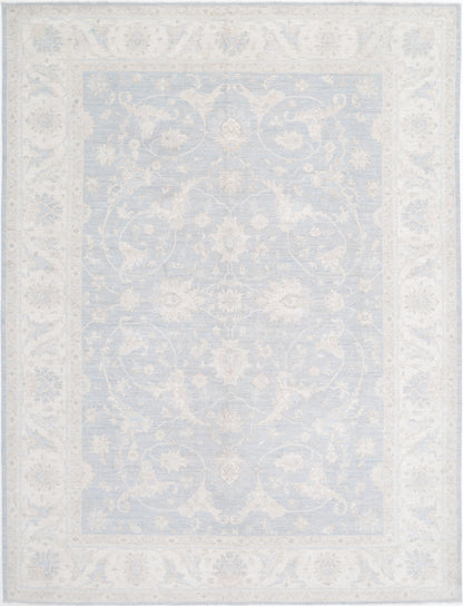 New Traditional Serenity Hand Knotted Wool Rug - 8'11'' x 11'8'' 8' 11" x 11' 8" (272 x 356) / Grey / Wool