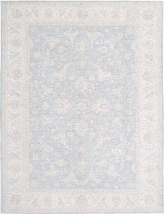 New Traditional Serenity Hand Knotted Wool Rug - 8'11'' x 11'8'' 8' 11" x 11' 8" (272 x 356) / Grey / Wool