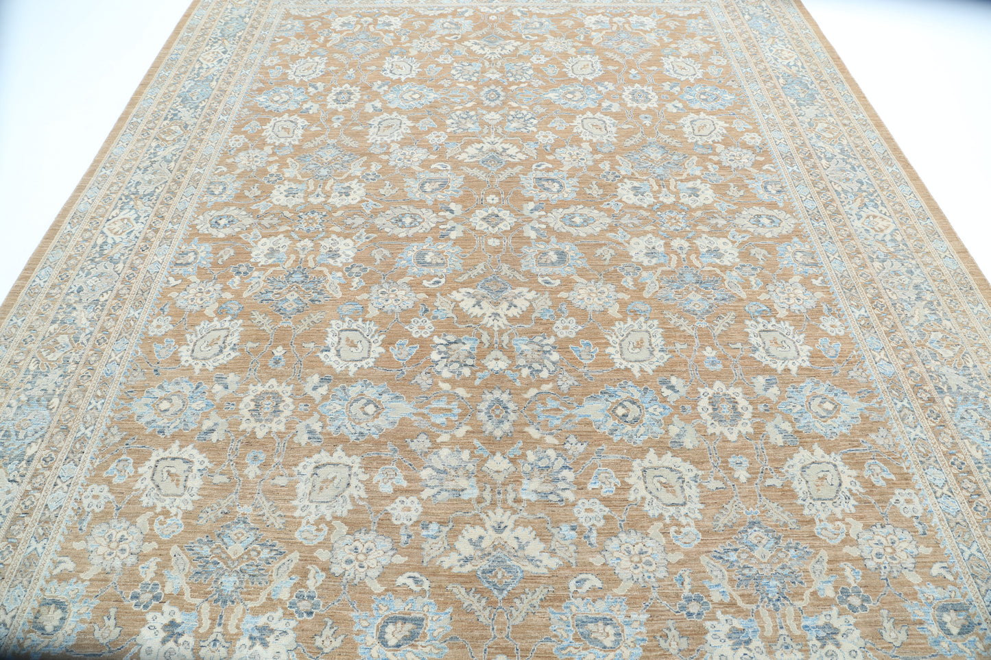 New Traditional Serenity Hand Knotted Wool Rug - 8'8'' x 11'7'' 8' 8" x 11' 7" (264 x 353) / Brown / Wool