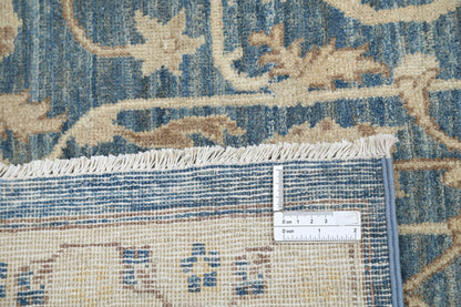 New Traditional Serenity Hand Knotted Wool Rug - 8'8'' x 12'4'' 8' 8" x 12' 4" (264 x 376) / Blue / Wool