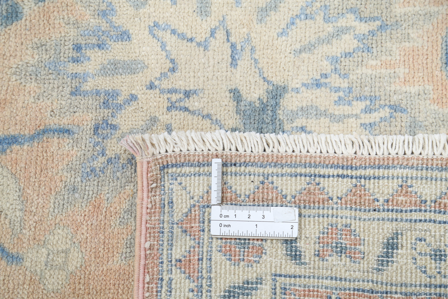 New Traditional Serenity Hand Knotted Wool Rug - 9'9'' x 12'6'' 9' 9" x 12' 6" (297 x 381) / Peach / Wool