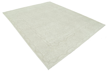 New Traditional Serenity Hand Knotted Wool Rug - 7'9'' x 9'9'' 7' 9" x 9' 9" (236 x 297) / Ivory / Wool