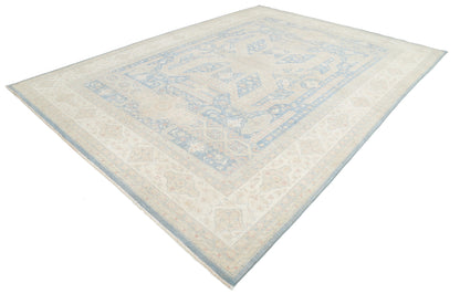 New Traditional Serenity Hand Knotted Wool Rug - 10'0'' x 13'4'' 10' 0" x 13' 4" (305 x 406) / Blue / Wool