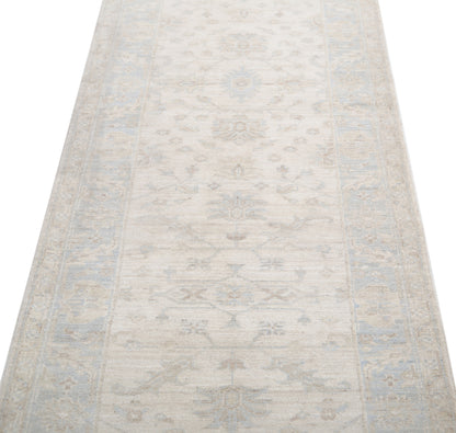 New Traditional Serenity Hand Knotted Wool Rug - 2'6'' x 12'1'' 2' 6" x 12' 1" (76 x 368) / Ivory / Wool