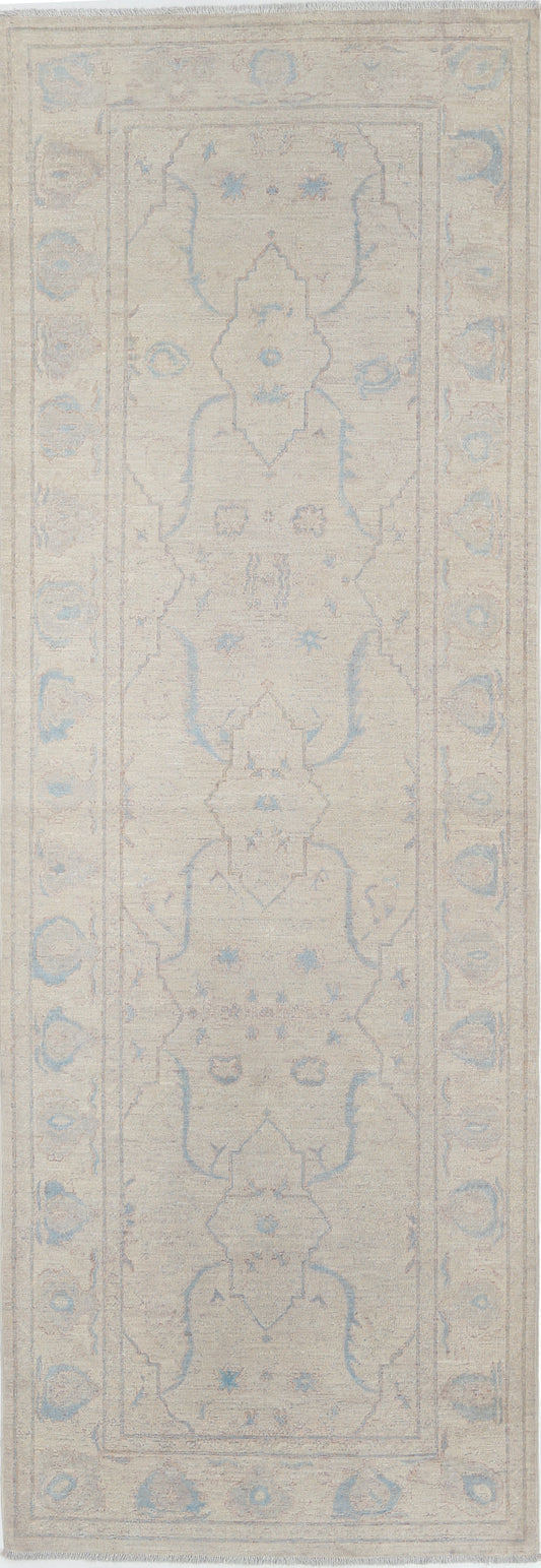 New Traditional Serenity Hand Knotted Wool Rug - 3'1'' x 8'10'' 3' 1" x 8' 10" (94 x 269) / Ivory / Wool