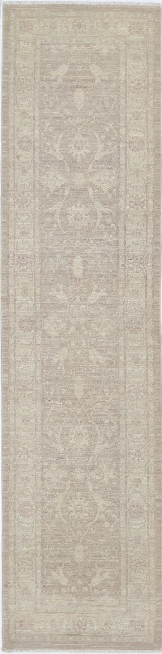 New Traditional Serenity Hand Knotted Wool Rug - 2'4'' x 9'7'' 2' 4" x 9' 7" (71 x 292) / Taupe / Wool