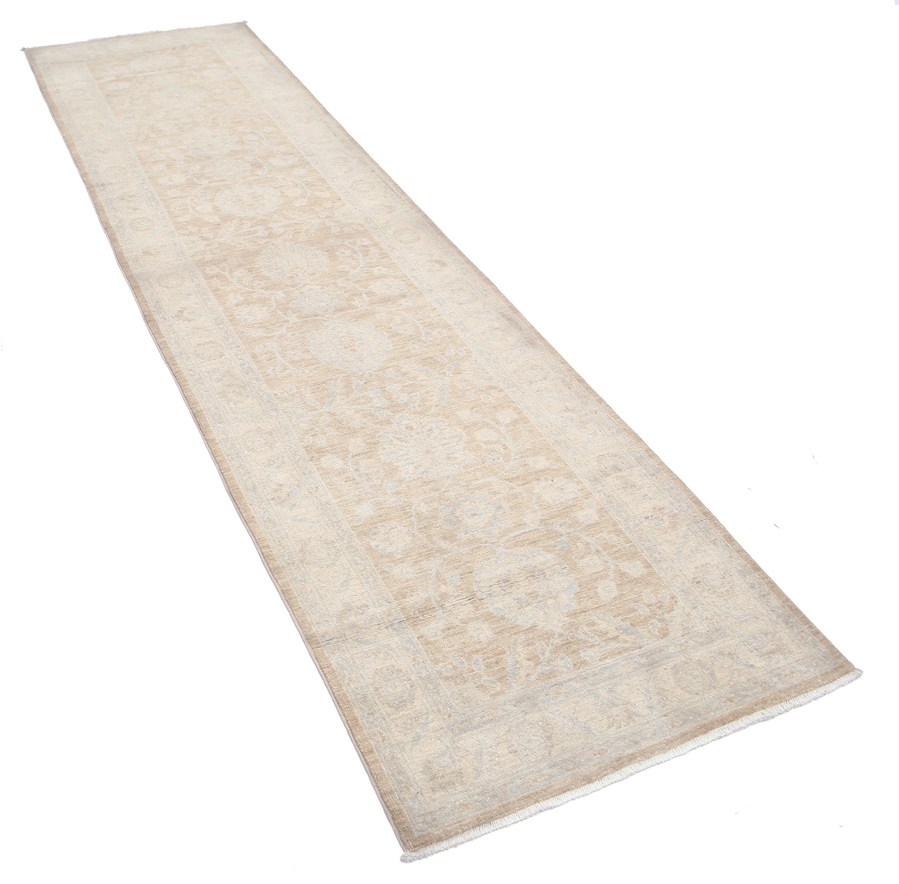 New Traditional Serenity Hand Knotted Wool Rug - 2'7'' x 10'1'' 2' 7" x 10' 1" (79 x 307) / Taupe / Wool