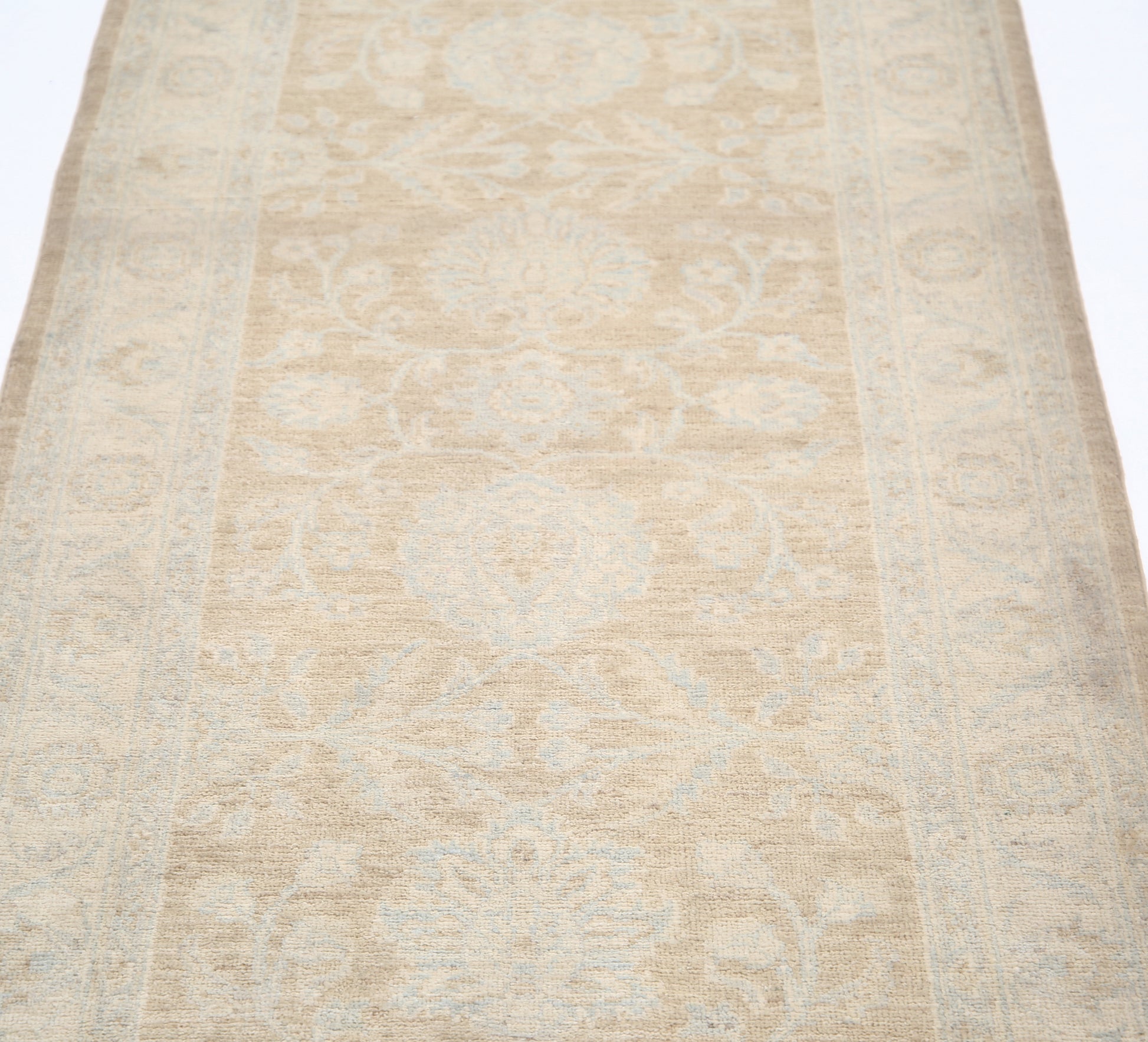 New Traditional Serenity Hand Knotted Wool Rug - 2'7'' x 10'1'' 2' 7" x 10' 1" (79 x 307) / Taupe / Wool