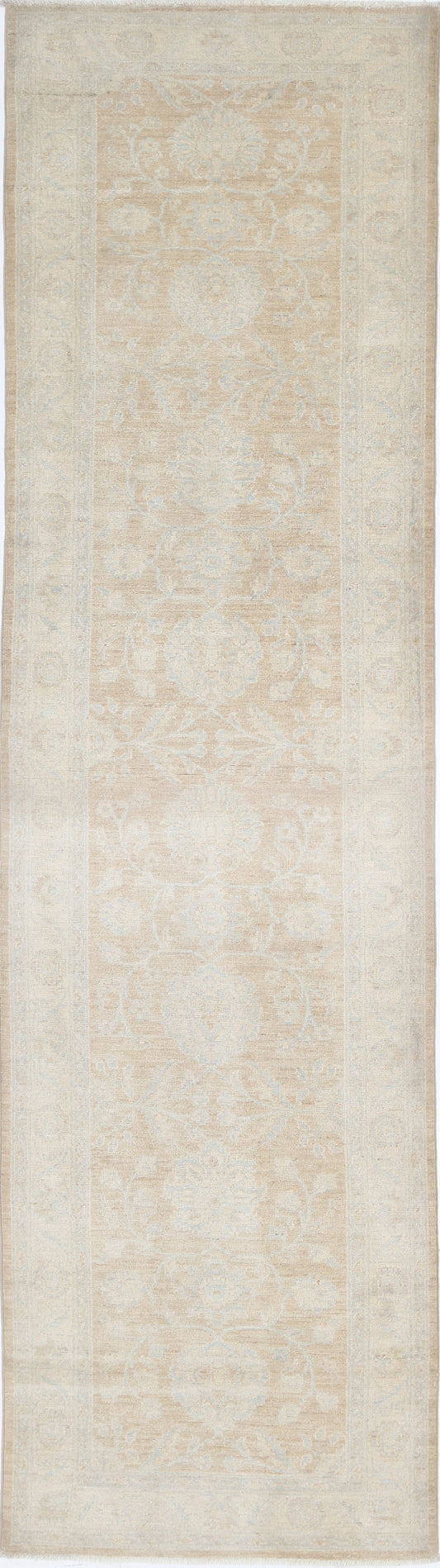 New Traditional Serenity Hand Knotted Wool Rug - 2'7'' x 10'1'' 2' 7" x 10' 1" (79 x 307) / Taupe / Wool