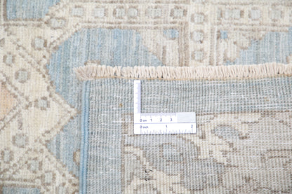 New Traditional Serenity Hand Knotted Wool Rug - 8'0" x 9'4" 8' 0" x 9' 4" (244 x 284) / Blue / Wool