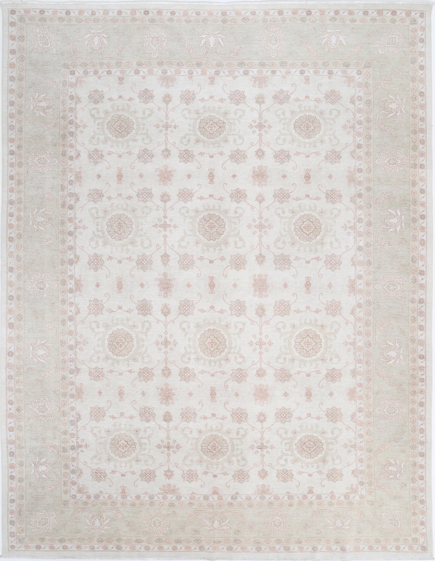 New Traditional Serenity Hand Knotted Wool Rug 9' 9" X 12' 10"