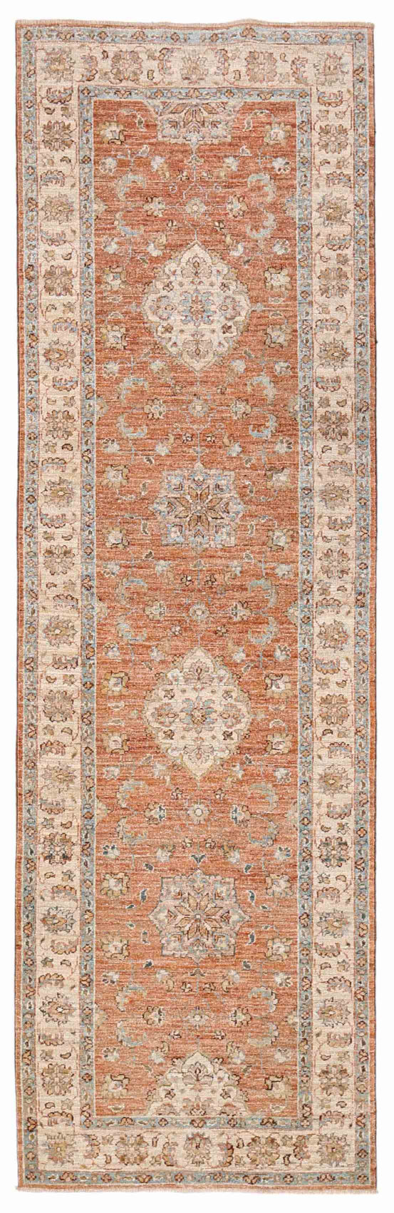 New Traditional Ziegler Hand Knotted Wool Rug - 2'7'' x 8'7'' 2' 7" x 8' 7" (79 x 262) / Rust / Wool